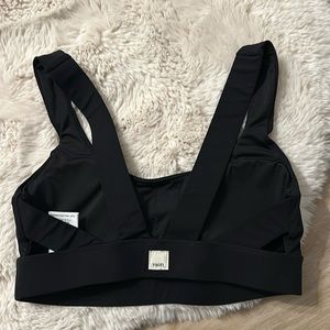VUORI Black Stride Sports Bra XS